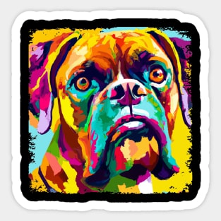 Boxer Pop Art - Dog Lover Gifts Sticker